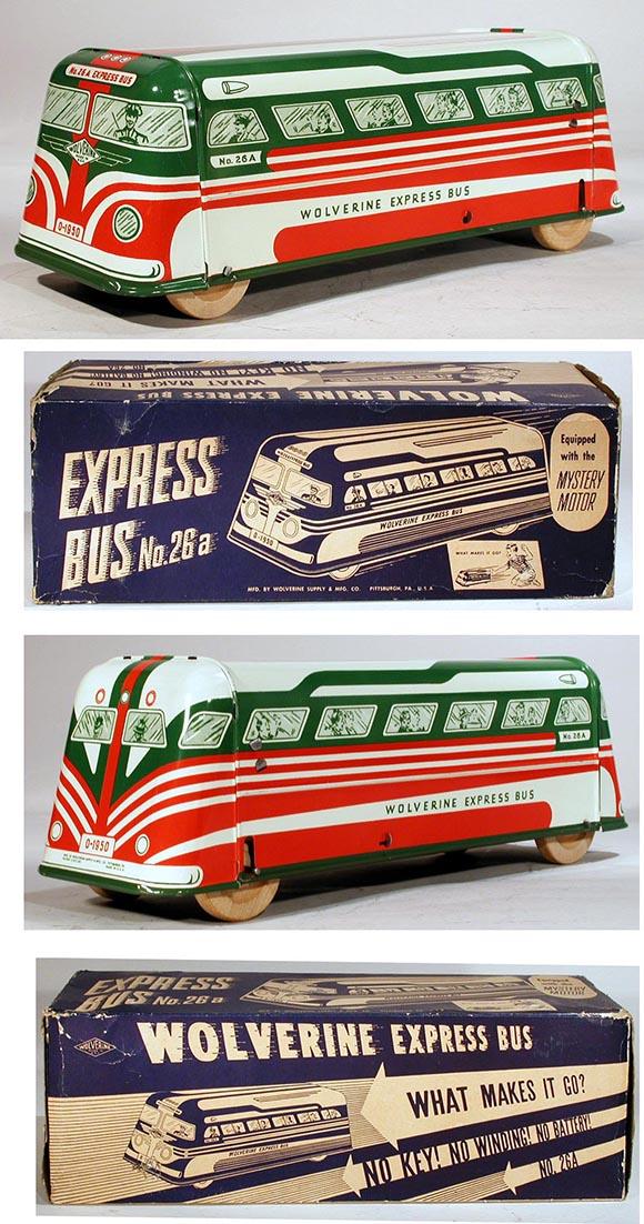 1950 Wolverine, Mystery Motor Express Bus No. 2 in Original Box